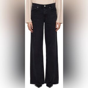 Agolde Clara Low rise baggy flare in Mascara NWOT